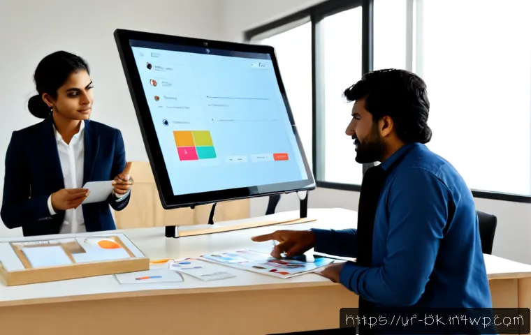 Home 17 제스처 기반 인터페이스의 인터페이스 설계 과정 - Photorealistic UX design workshop in a modern Karachi studio, a Pakistani interface designer demonst...